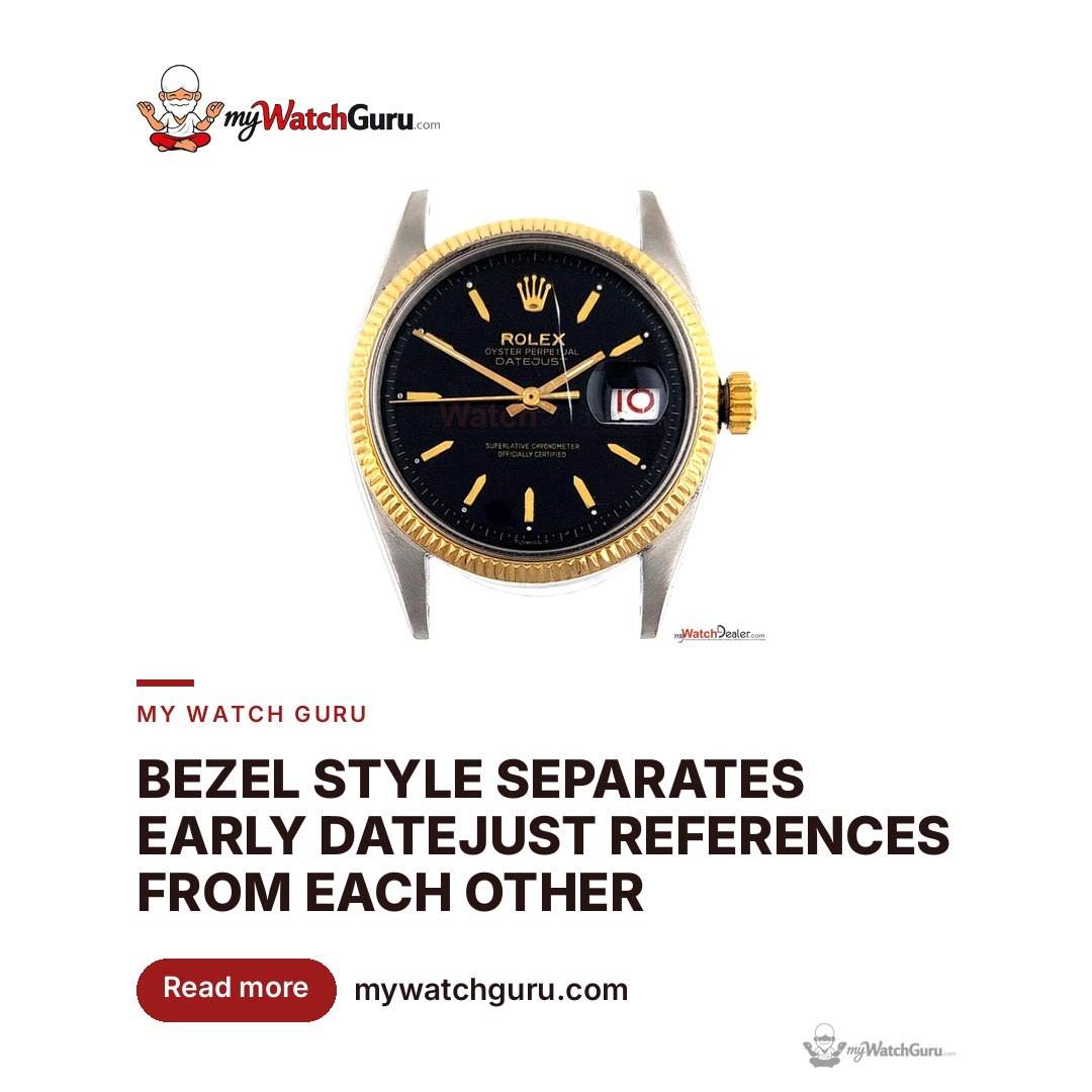 Early Rolex Datejust References Before the 1601