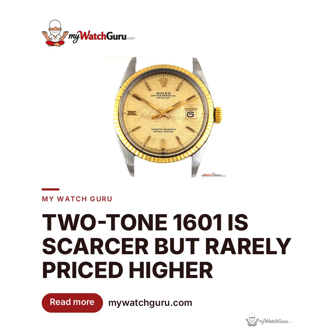 The Two-Tone Rolex Datejust 1601: What Buyers Skip