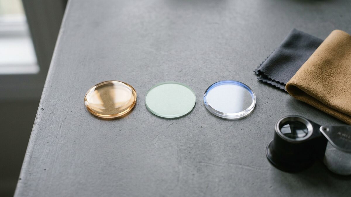 Acrylic, Mineral, or Sapphire: A Plain-English Guide to Watch Crystals